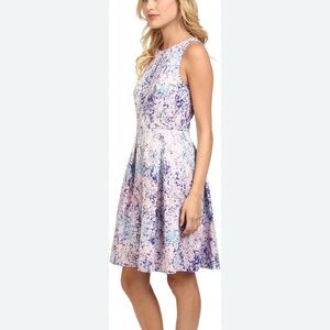 Catherine Malandrino Purple Midi Dress